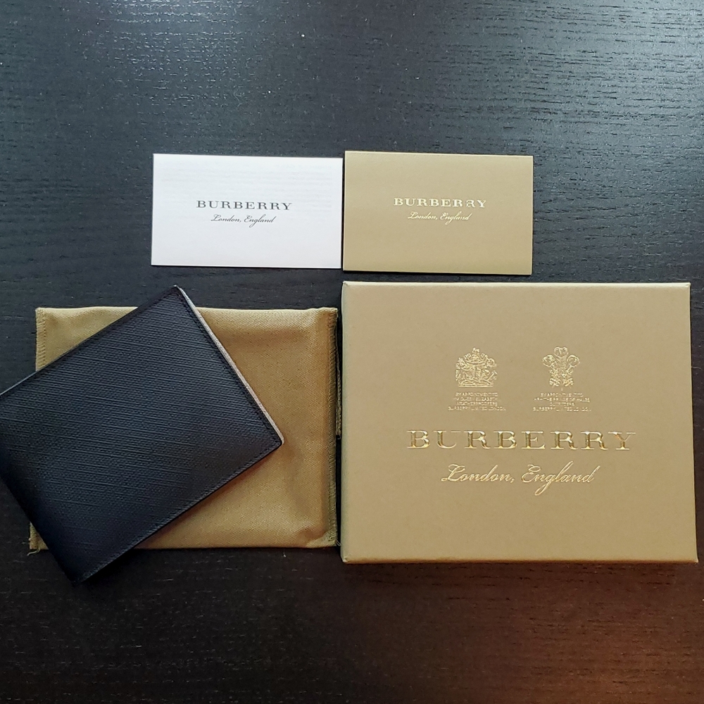 Burberry Wallet Big Check Blue & Black